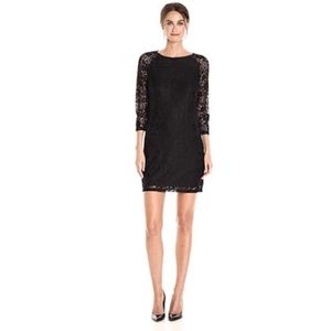 Laundry Shelli Segal Lace T-Body Sheath Mini Dress